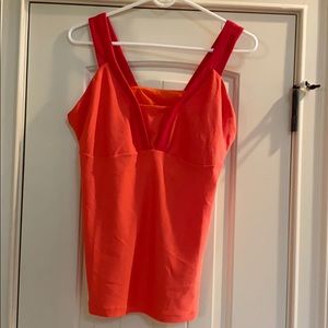 NWT, WILSON V-NECK TANK WITH SELF BRA